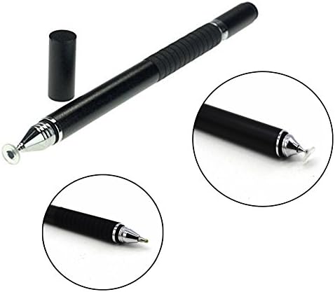 MORIO High Precision Capacitive Stylus Ballpoint Pen For Microsoft Surface 2 3 4 Pro iPad iPhone iPod Samsung HTC (Black)