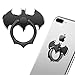 Batman Phone Ring Holder, Cute Bat Cell Phone Ring Stand, Cool Phone Finger Ring Grip Compatible for iPhone Xs Max, iPhone XR,Samsung Galaxy S10/S10 Plus and More (3 Pack,Pink/Black/Silver)