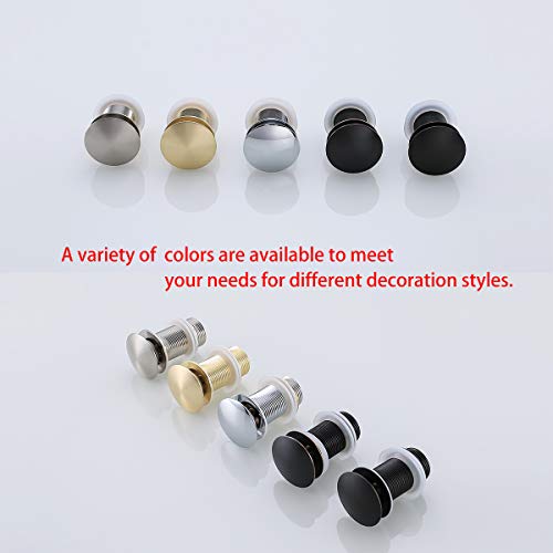 RANDOM Brass Contemporary Round Bottle P-Trap 1 1/4,Basin Sink Waste Drain P-TRAP Kit. (Pop Up Drain Brushed Nickel)