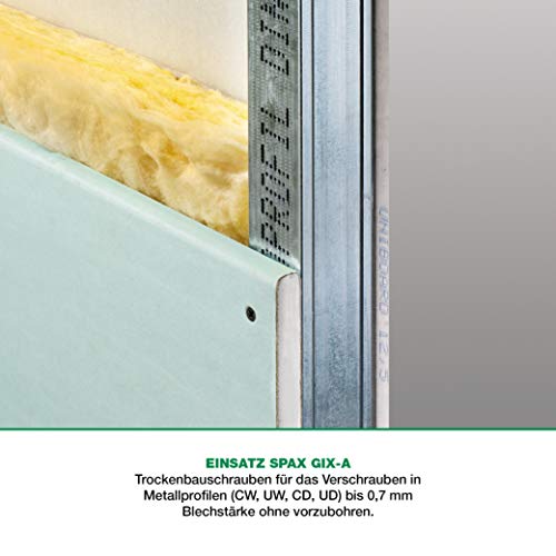 SPAX 1091170390355 GIX-A Schnellbauschrauben, schwarz – Bild 4