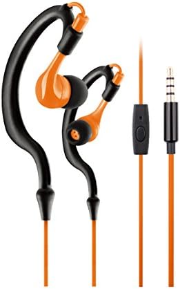 Kimmar Hand-free Exercise/Running/Sports &amp; Gym Headset Earphone clip Headphone With Microphone For iphone Android Smartphone and Mp3 (Orange)