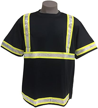 Incentex Safety Gear Men's Mesh Reflective T-Shirt Navy/Green X-Large