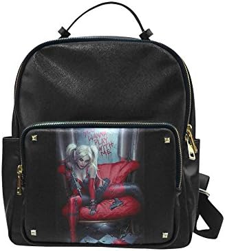 Leisure Backpack Custom Harley Quinn Shoulders Backpack Students School Bag Travel Bag