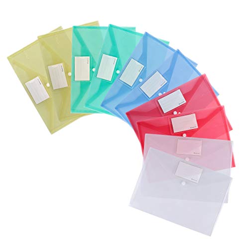 Xzyppci Plastic Envelopes Poly Envelopes, 40 Pack Clear Document