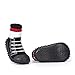 iEndyCn Not-slip Socks Boots Floral Baby Socks With Soft Soles For Children Cotton (About 14 cm, black)