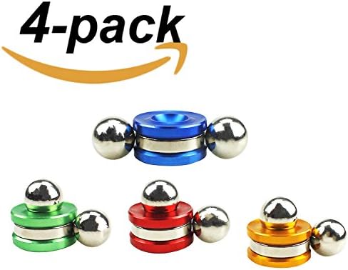 CandyGifts Magnetic Fidget Orbiter Toys with Two Balls for Anxiety Stress Relieves Stress and Anxiety for Kids &amp; Adult set of 4