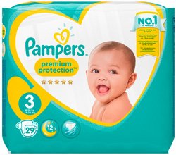 Pampers New Baby 3 Carry Pack, 29-Count