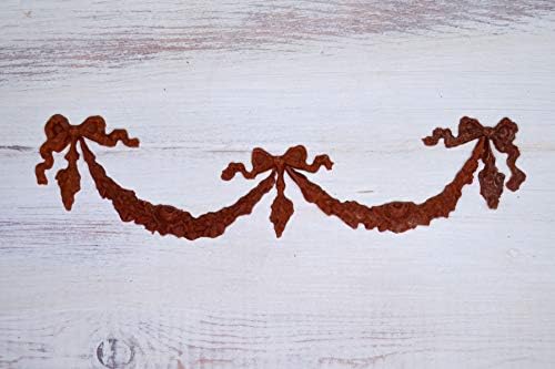 Bella Cottage Furniture Applique A1041 Petite Rose Floral Swag French Chic Shabby Home Onlay