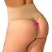 Evenriver Women Waist Tummy Shapewear Butt Lift Control Panty Thong Body Shaper,Beige,Medium (Waist 24.5-26.5 Inch)