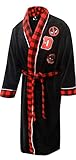 Bioworld Marvel Deadpool Adult Plush Robe With Embroidered Patches