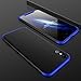 ATRAING Case for XS Case, PC Hard Cases Ultra-Thin 3 in 1 Cover with Screen Protector for X/XS(Blue+Black+Blue)