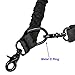 550 Paracord Sling 2 Point Rifle Sling with Shoulder Pad Adjustable Gun Strap Longest 5.2ft Large Open Rotation Snap