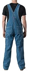 Walls mens Big Smith Stonewashed Bib overalls and