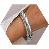 Awinesn 18K Gold Plated Bracelets for Women Gold Bangles for Women Chunky Bangle Bracelets for Women Bracelets Stack Tarnish Free Bangle Set of 3 for Women Accessories for Her Gifts