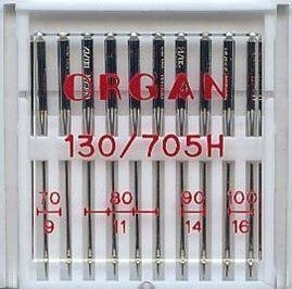 ORGAN DOMESTIC SEWING MACHINE NEEDLES MIX PACK SIZE 70, 80, 90, 100 , 10 NEEDLES