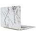 MacBook Air 13 inch Case, GOLP Plastic Hard Case Shell 2 in 1 Bundle Protective Matte Case with Keyboard Cover and Screen Protector for Apple MacBook Air 13 Tablet Case Model A1369/A1466-White Marble