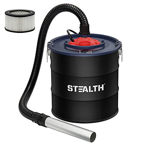 STEALTH 4.8 Gallon Ash Vacuum, Portable Ash Vac with Powerful Suction