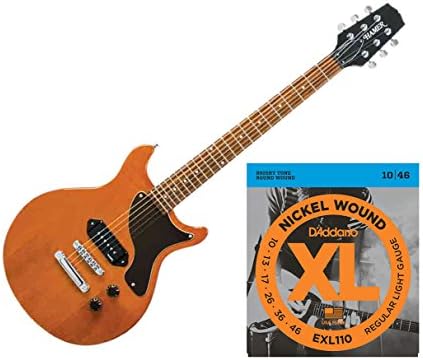 Hamer Special Jr. Electric Guitar - Natural Gloss w/D'Addario EXL110 Strings