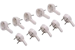 20 Pieces Invisiblephoto Picture Hangers, Plastic, No Marks, Hard Wall Hooks, Picture Frame Nail Hangers for Hanging Picture 