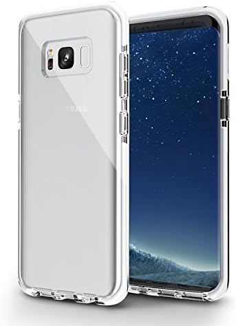 Samsung Galaxy S8 Plus Case, MIATONE Slim Shock Absorption Soft TPU+TPE Bumper Clear Case for Samsung Galaxy S8 Plus - White