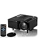 Projector, Syhonic S5 Portable Mini 1080P Full HD Home Media Player Cinema Theater DVDs HDMI VGA USB AV LED Projector with Remote Control for iPhone Mac Laptop Galaxy (Black)