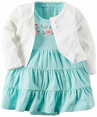 カーターズ Carter S カーディガン 半袖ロンパース ワンピース 2点セット ベビー服 女の子 並行輸入品