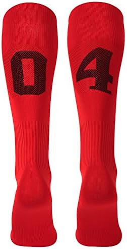 Three street Custom Team Number Knee High Socks Athletic Socks Soccer Socks Choose Your Number