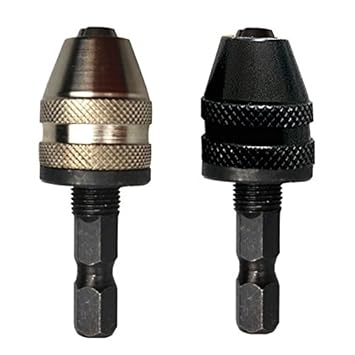 Generic LHX BXY121 1/4 Keyless Drill Bit Chuck M8x0.75MM Change Adapter Converter Hex Shank Tool Clamp Screwdriver Drill Chucks