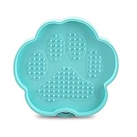 BonFook Bath Buddy Dog Lick Mat, Dog Lick Pad Bath Mat Washing Distraction Device, Absorbable Slow Feeders to Make Dog Happy and Safe in Bath Tub Blue