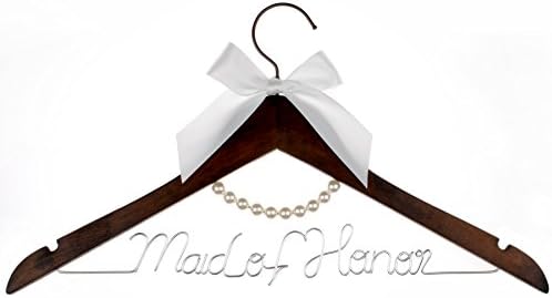 vnque Bridesmaid Wedding Hanger/Maid of Honor Hanger (Mahogany)