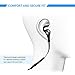 Soundpeat Bluetooth Headphones Magnetic Wireless Earbuds Sport in-Ear Sweatproof Earphones with Mic (Bluetooth 4.1, aptx, 6 Hours Play Time, Secure Fit Design) Q12 - Black