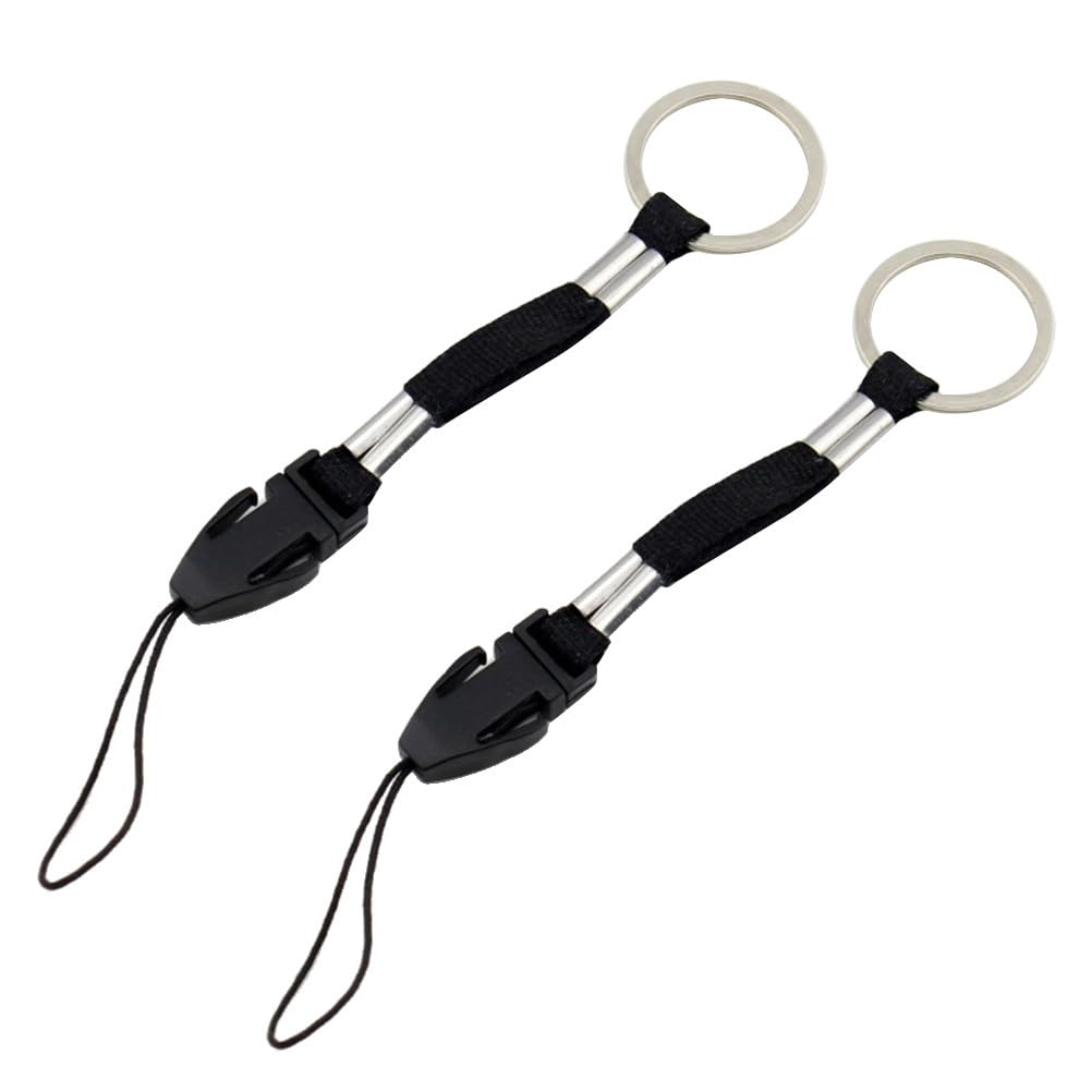 Hemobllo Detachable Nylon Lanyard with Quick Release Buckle Lightweight Adjustable Tail Rope for Flashlight Usb Drives Cameras Mobile Phones Small Electronics