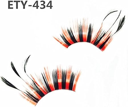 Amazon Ety 434 つけまつげ 羽 ナチュラル つけま 部分 まつげ 羽まつげ 羽根つけま カラー デザイン フェザー 激安 アイラッシュ つけまつげ 羽 欧米風 小悪魔等 つけまつげ 通販