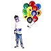 NF Orange Superhero Masks, Superhero balloon. 12 Balloons 12 inch, 12 Masks. Party Favors for Kids. Birthday Supplies.
