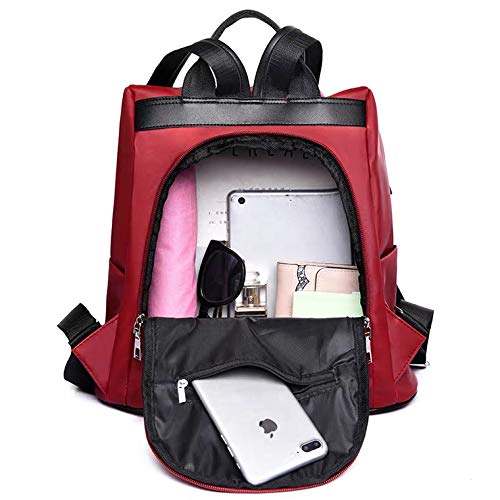 Business Travel Work Laptop Women Backpack, Anti Theft Lightweight Durable Nylon Womens Backpack with Fashionable Popular Design, College School Bag for Put Accessories Laptop, Pad, Lecturer Books