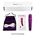 Cordless Waterproof Personal Wand Massager, OOPSIX Handheld Rechargeable Electric Massagers for Body Massage Neck and Back Muscle Recovery(Purple)