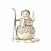 Enesco 4058738 Jim Shore Heartwood Creek White Woodland Downhill Dreamer Stone Resin Snowman Figurine, 4.75