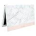Marble Large Empty Magnetic Makeup Palette Set for Depotting with 10 pcs Magnetic Stickers. Depot Eyeshadows, Highlighters, and Blushes by Altair Beauty.