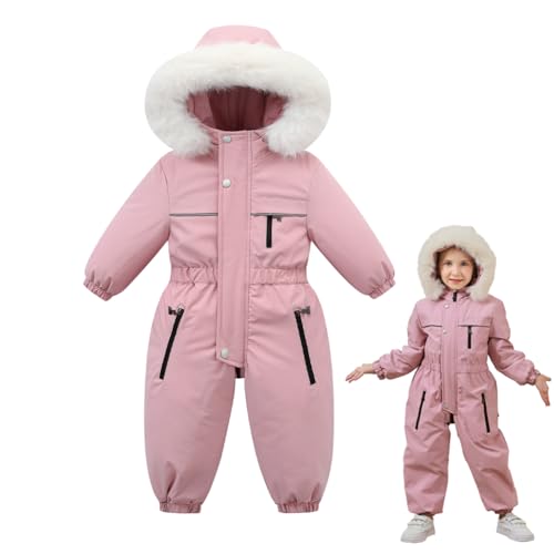 AiWMGL Toddler Snowsuit 2T 3T 4T 5T Baby Boy Girl Winter Snow Ski Suit Clothes Hooded Jumpsuit Romper Coat Outwear