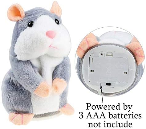 Graptopk Cheeky Hamster Repeats What You Say Electronic Pet Talking Plush Toy Talking Hamster Repeats Hamster