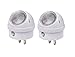 Perfect Life Ideas LED Night Light Lamp 2 Pieces Set, 360 Degree Rotating Head with Sensor Auto ON at Dusk, Auto Off at Dawn for Seniors Bedroom Bathroom Kitchen Hallway Kids Baby Nursery