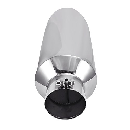 Catinbow Exhaust Tip 4" Inlet - 7" Outlet - 18" Long Stainless Steel Diesel Exhaust Tailpipe Tip Bolt On