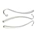 Housweety Silver Tone Blank Bookmarks Findings 125mm(4 7/8Inch) 5PCs