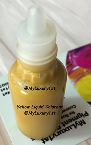 Yellow Liquid Pigment Glycerin Oxide Colorant for Melt & Pour Soap 10 mL [ 0.33 Fl Oz. ]
