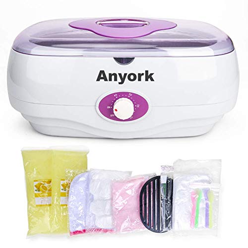 Paraffin Wax Machine for Hand and Feet, Anyork Paraffin Bath Paraffin Wax Warmer with Paraffin Wax Liners Mitts Silicone Brush for Smooth and Soft Skin