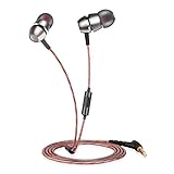 AOKII Wired Earphones, Bass Stereo Earbuds Headphones, In-ear Headphones with mic