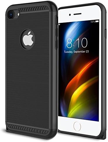 iPhone 8 Case, iPhone 7 Case, Typesee Premium Hybrid Anti-Scratch Protective Resistant Dual Layer Rugged Case for Apple iPhone 7 /iPhone 8 - Black