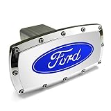 Billet Aluminum Tow Hitch Cover Compatible for Ford