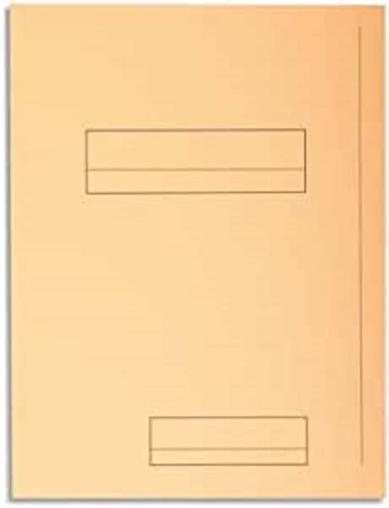 Exacompta - Ref 335002E - Super 210 Printed 2-Flap Folders - 240 x 320mm in Size, Suitable for Holding A4 Documents, 210gsm Card, Pre-Printed - Buff (Pack of 50)