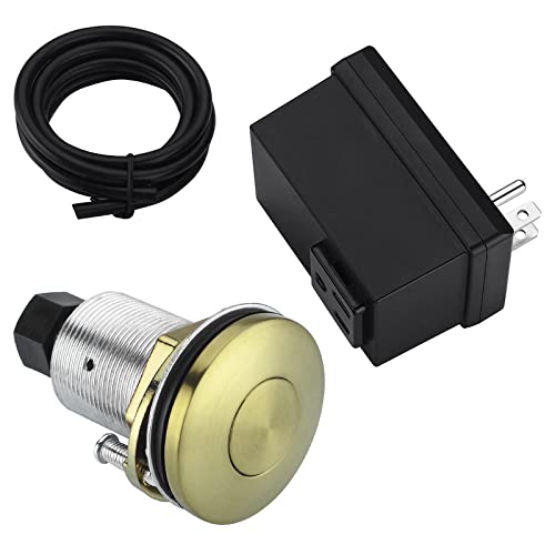 BESTILL Sink Top Garbage Disposal Air Switch Kit, Brushed Gold Full